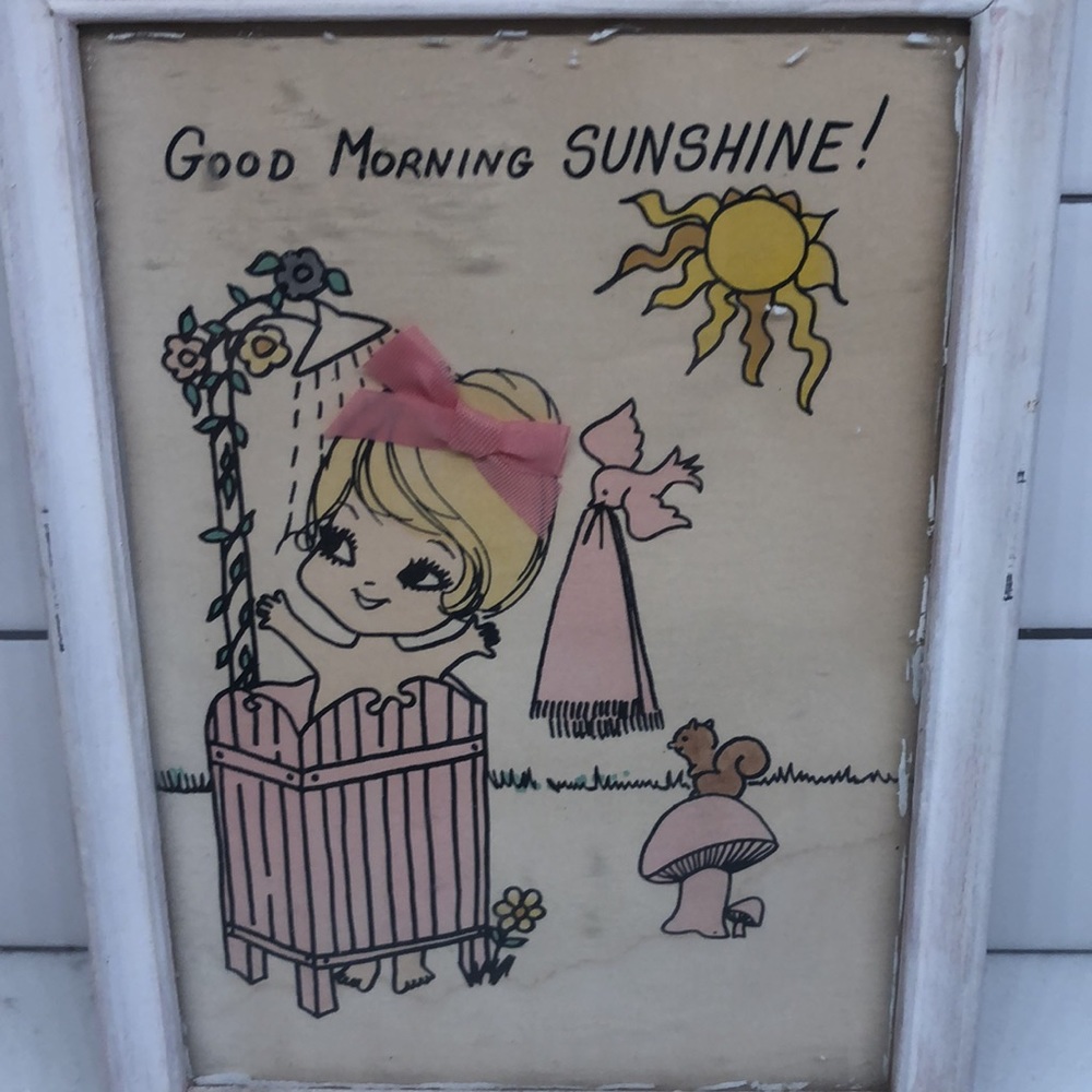 Adorable vintage print “Good Morning Sunshine “ - Picture 3 of 5